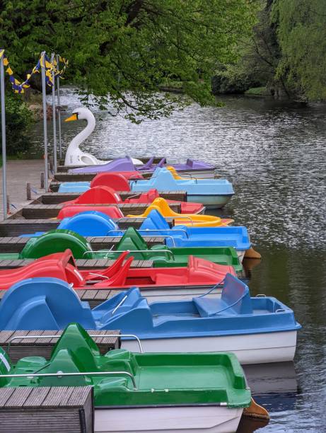 istock Colorful Pedal Boats 1472869274