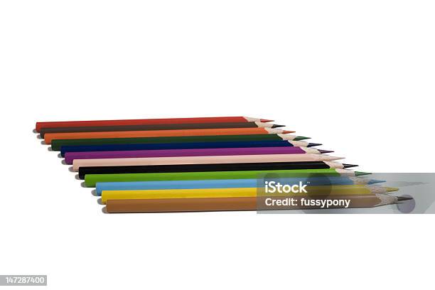 Lápices De Color Foto de stock y más banco de imágenes de Apilar - Apilar, Arte, Arte y artesanía