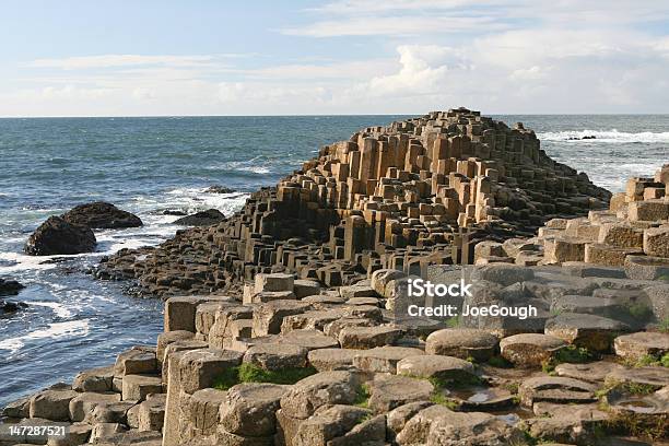 Photo libre de droit de Giants Causeway banque d'images et plus d'images libres de droit de Basalte - Basalte, Caillou, Caractéristiques côtières