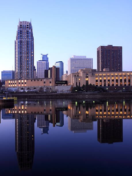 istock Minneapolis skyline at sunrise 147288131