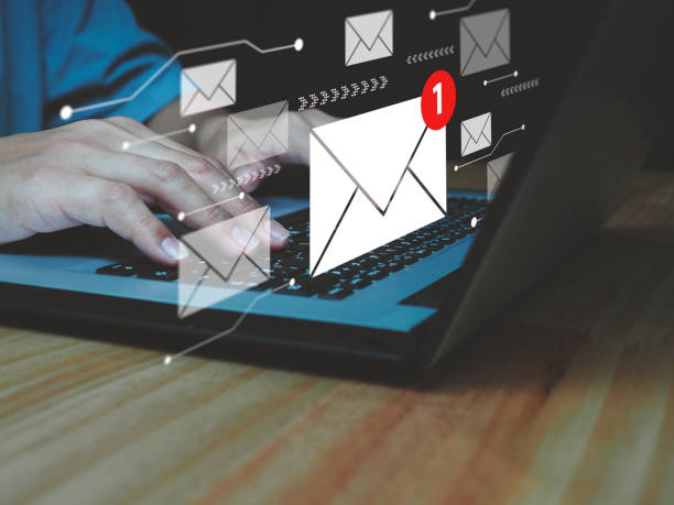 istock Electronic mail notifications or email notification of new messages. 1472884678