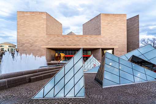 Washington DC, USA - February 17, 2023:  The National Gallery of Art - East Building in Washington DC, USA is a museum of art on the National Mall.