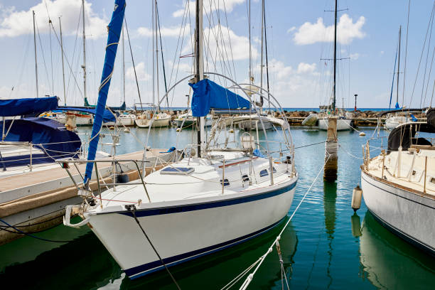 istock Sailboat Docked in Harbor 1472886765