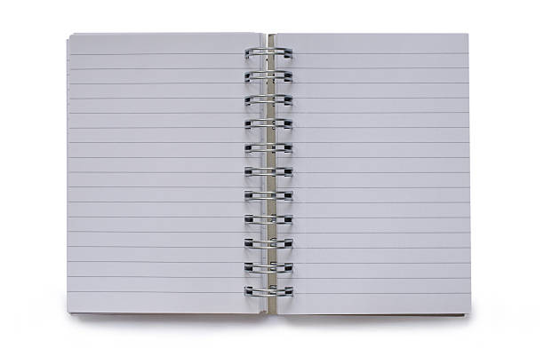 Blank isolated notepad stock photo