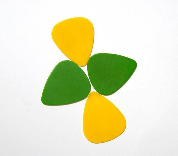 Green and Yellow Picks stock photo