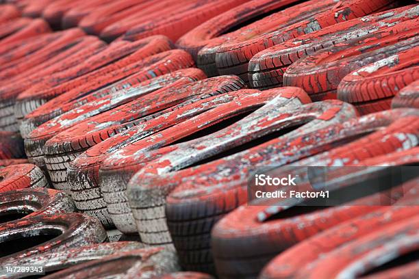 Motorsport Tyre Wall Stock Photo - Download Image Now - Silverstone, Auto Racing, Boundary