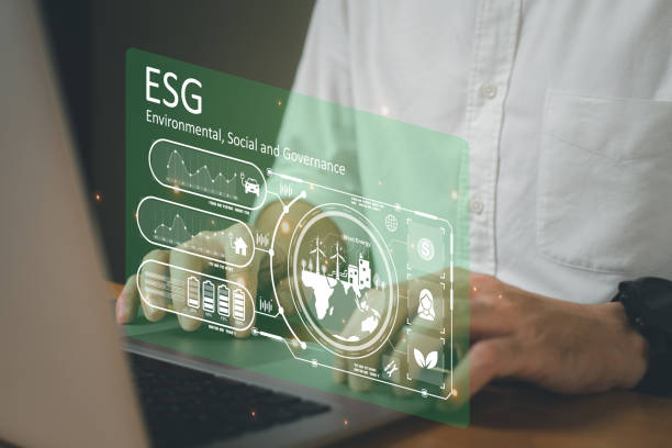 istock Entrepreneur hand point at digital screen dashboard while control and reduce carbon emission for global friendly business. Business with environment concern, carbon credit and zero emission. 1472895244