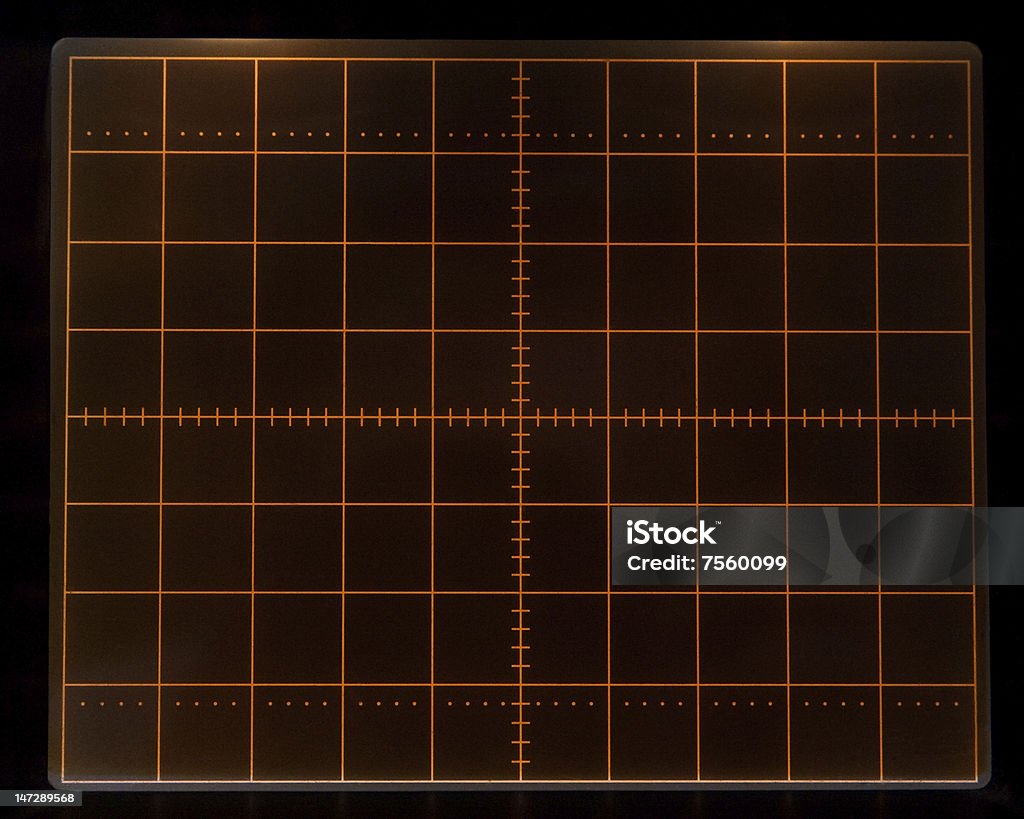 Oscillograph schermo - Foto stock royalty-free di Oscilloscopio