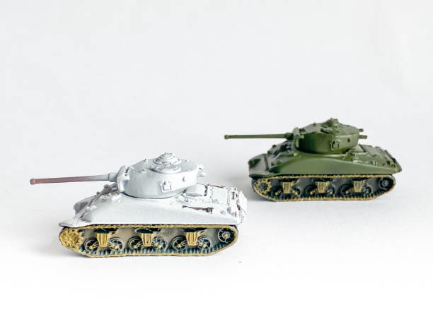 istock World war 2 tank model toy isolated on white background 1472899153