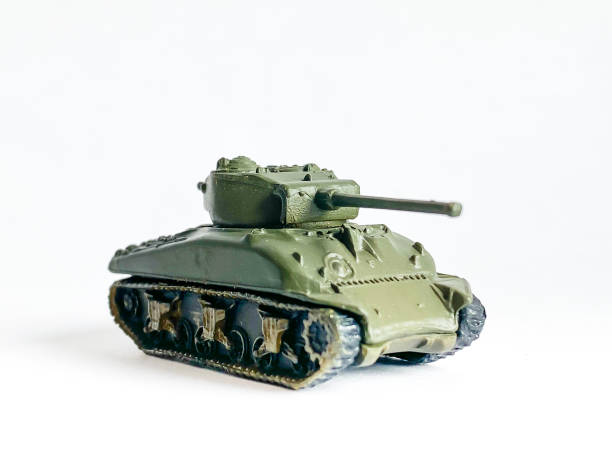 istock World war 2 tank model toy isolated on white background 1472899158