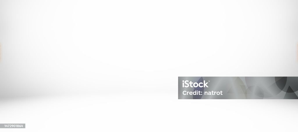 Empty Gray Studio Background Stock Photo - Download Image Now