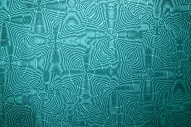 wallpaper with circular pattern stock photo