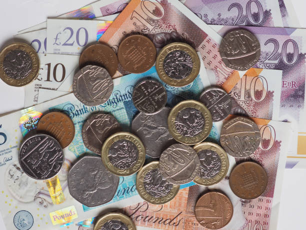 istock Pound coins and banknotes United Kingdom currency 1472906696