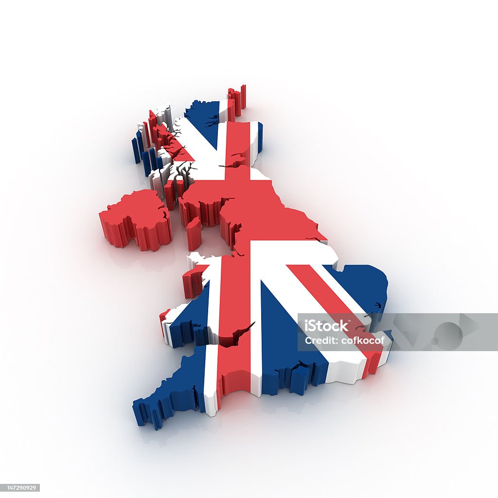 맵 United Kingdom - 로열티 프리 영국 스톡 사진