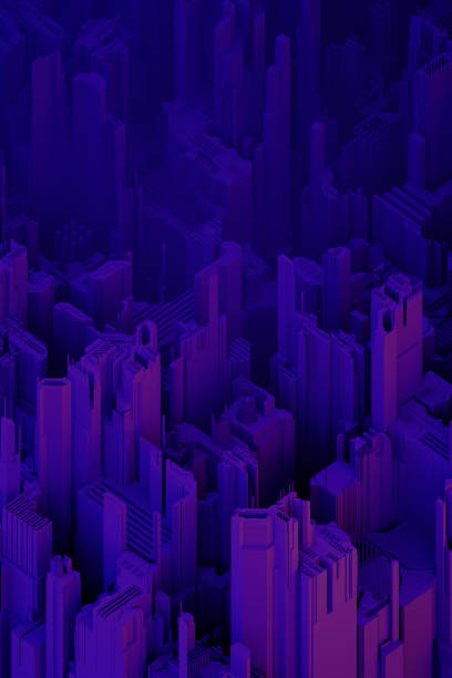 istock neon colored futuristic cityscape 1472909856