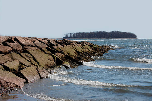 istock Beach Jetty with Island in Background 147291148