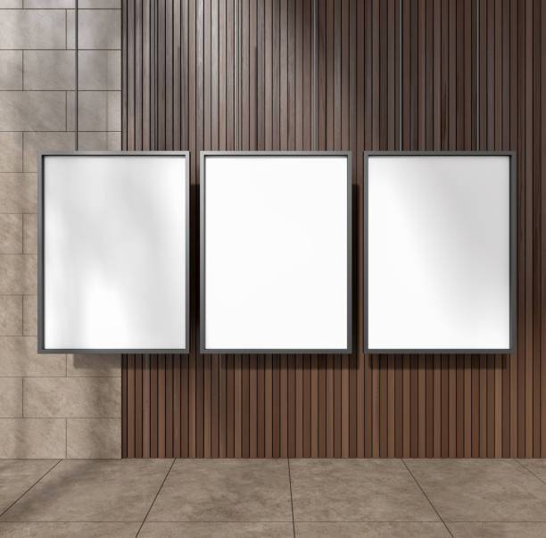 istock Vertical posters on beige and dark wooden wall 1472912441
