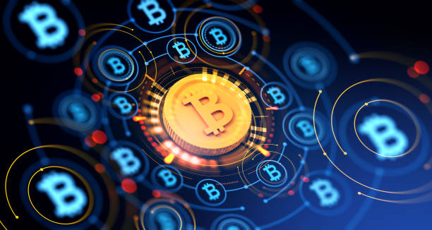 istock Cryptocurrency hologram with bitcoin and financial communication 1472913048