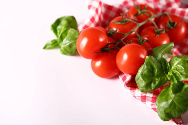 italy still life tomatoes basil fresh food
