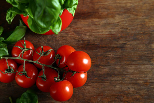 italy still life tomatoes basil fresh food
