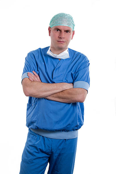 istock Male nurse looking serious 147291771
