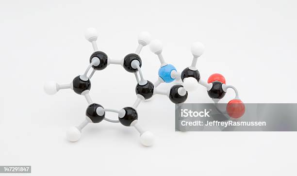 Fenilalanina De Aminoácidos De La Molécula Foto de stock y más banco de imágenes de Aminoácido - Aminoácido, Biología, Blanco - Color