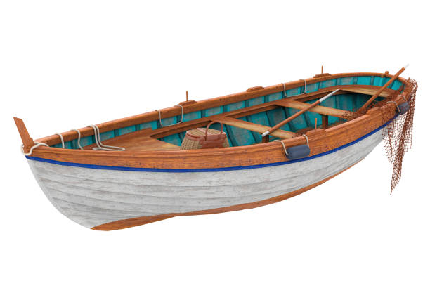 istock Wooden Boat Isolated 1472918560