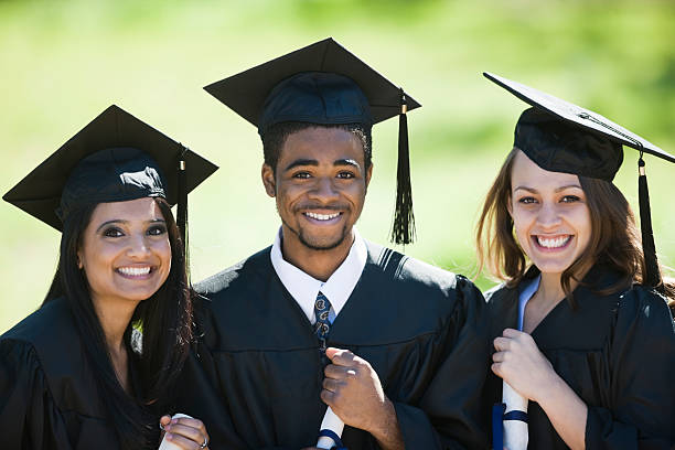 istock Multi-Racial Classmates Smiling On Graduation Day 147292305