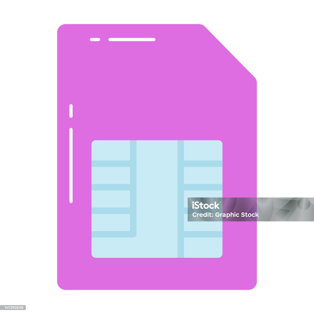 Sim Card Vector Design In Editable Style Subscriber Identification ...
