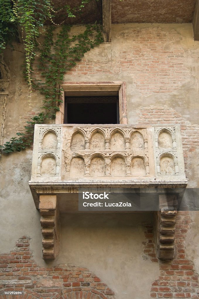 Balcon de Romeo and Juliet Verona - Photo de Amour libre de droits