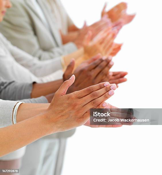 Closeup Of People Clapping Hands Stock Photo - Download Image Now - Clapping, Congratulating, Applauding