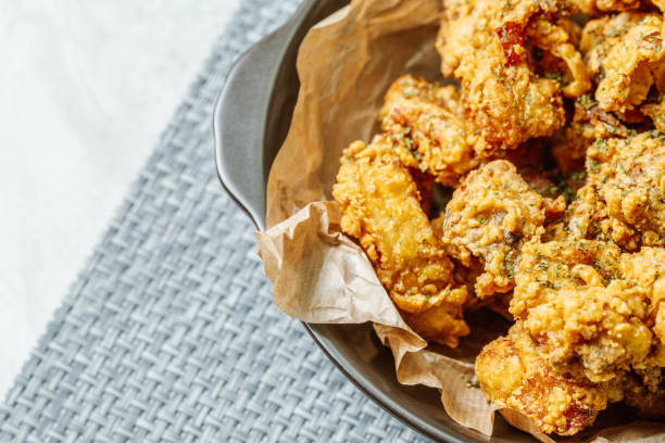 istock Korean fried chicken food on a plate 1472932087
