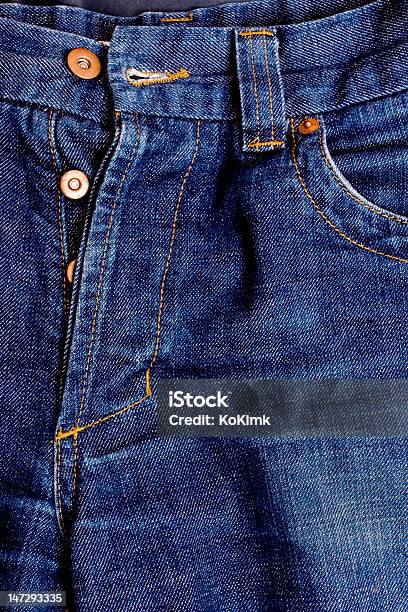 Blue Jeans Stock Photo - Download Image Now - Abstract, Blue, Canvas Fabric