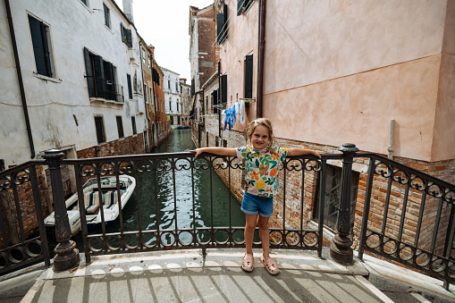 Girl in Venice, Italy