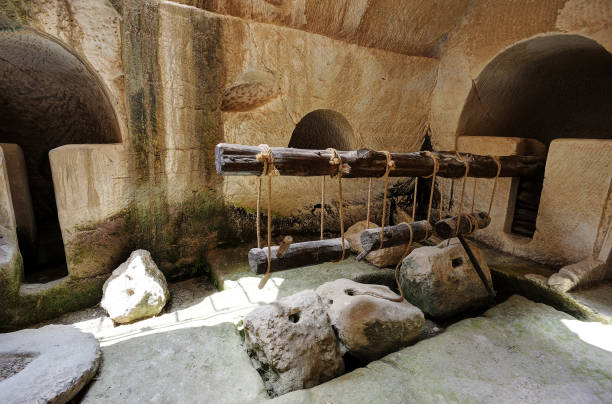 イスラエルのベイト・グブリンの洞窟 ストックフォト