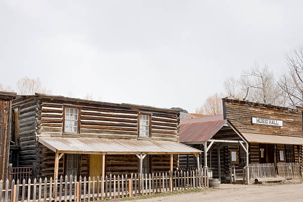 istock Music Hall and other Building in a Ghost Town 147294031
