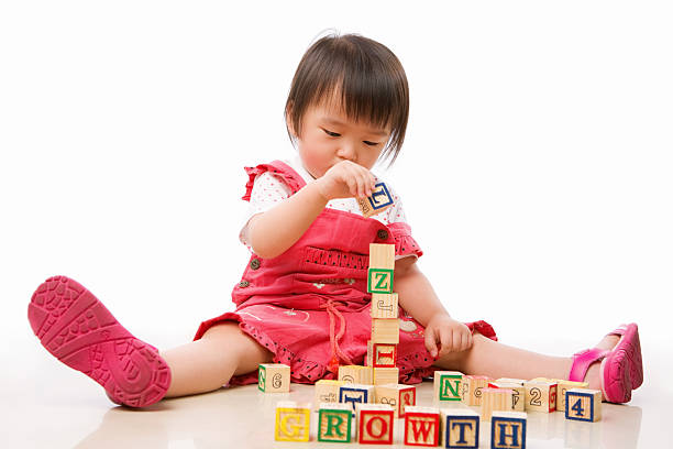 istock Asian female toddler playing 147294112