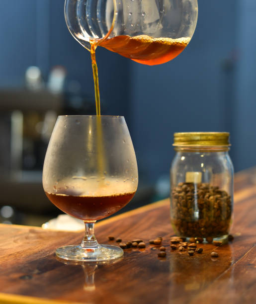 istock Organic coffee drink at the vintage restaurant 1472943452