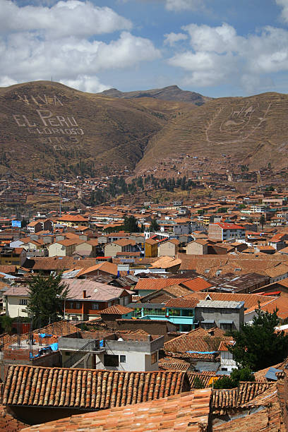 red roof cuzco stock photo