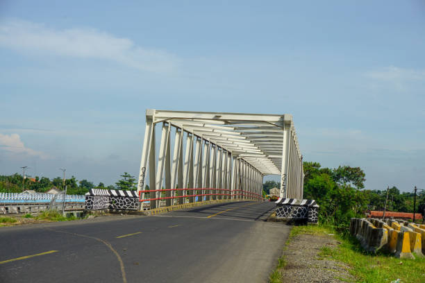 istock front view of the white iron bridge and asphalt highway 1472948999