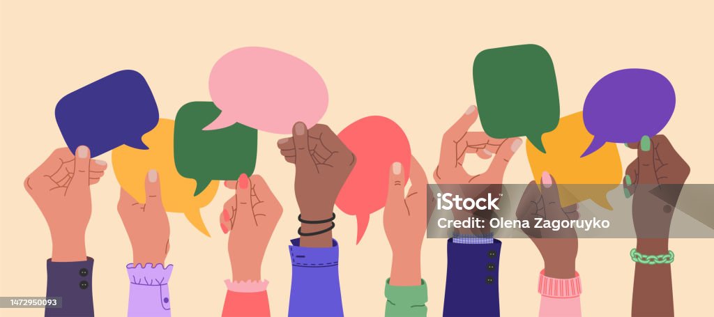Human hands holding speech bubbles, people exchange ideas. Team cooperation and communication Human hands holding speech bubbles, people exchange ideas. Team cooperation and communication. Hand drawn vector vector illustration isolated on light background. Modern flat cartoon style. Discussion stock vector Human hands holding speech bubbles, people exchange ideas. Team cooperation and communication Human hands holding speech bubbles, people exchange ideas. Team cooperation and communication. Hand drawn vector vector illustration isolated on light background. Modern flat cartoon style. Discussion stock vector