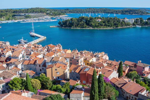 istock Rovinj old town houses from above 1472954331
