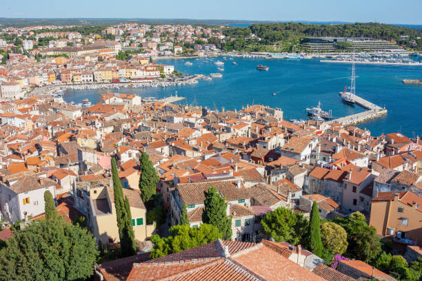 istock Rovinj old town houses from above 1472954362