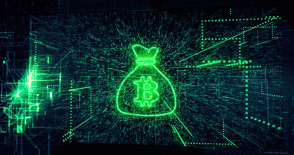 Cyber Money, Cryptocurrency, Savings Concept