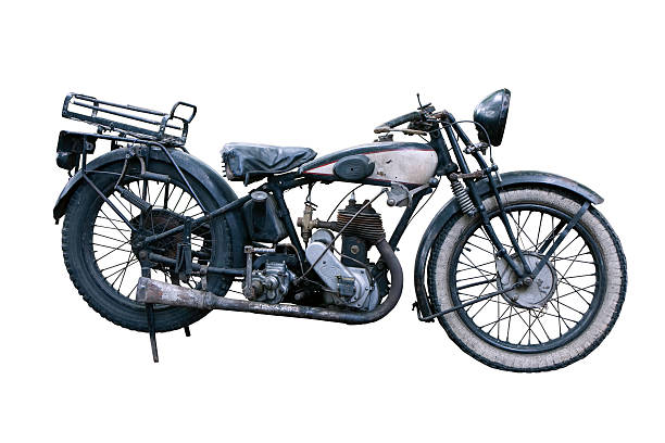 istock Old French motorbike 147295791