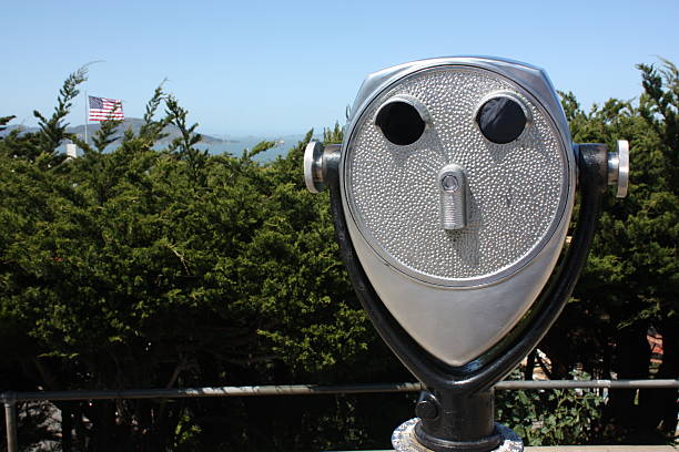 istock Binoculars and American Flag in San Francisco, California 147295851