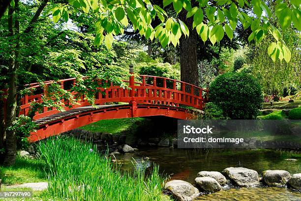 Photo libre de droit de Pont Japonais banque d'images et plus d'images libres de droit de Allée de jardin - Allée de jardin, Asie, Culture japonaise