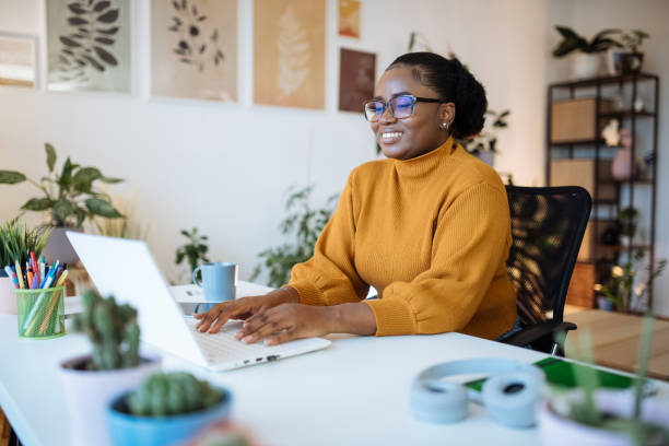 istock African entrepreneur working in office on laptop and using e-learning platforms for education 1472977597