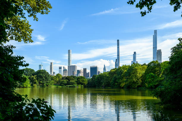 New York City skyline seen from the Central Park