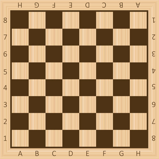 illustrations, cliparts, dessins animés et icônes de échiquiers sur fond en bois. dames ou dames, jeu avec pièces en brun foncé et brun clair. illustration vectorielle. - chess leisure games chess queen skill